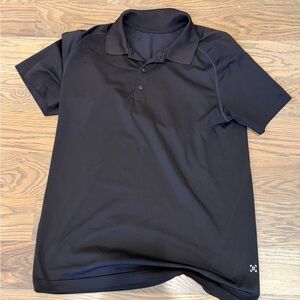 Lululemon black metal vent tech polo medium men